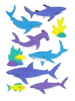 transparentstickers: 80s transparent shark stickers by  Sandylion