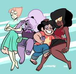 chipperwhale:  I wanted to draw Amethyst’s summer outfit, and