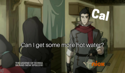 throwingshadebarrow:  (When Cal’s cheating on Mare with Korra