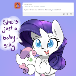 askfillyrarity:  Not quite twinsies.  Hnnng <3