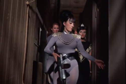 oldshowbiz: Tura Satana appears as “Rabbit” (Leader of Toulouse’s Elite Guard) in a 1967 episode of ‘The Girl From U.N.C.L.E.’..