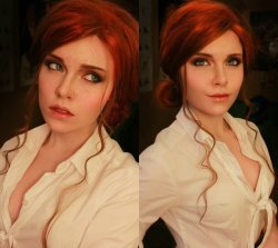 cosplaygonewild:Ilona Bugaeva as Triss Merigold (The Witcher)