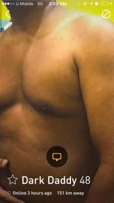 daddyloverfan:  jantansebelah:Abang dark daddy.. Nak no phone pm hahaha nice body n dick, daddy 