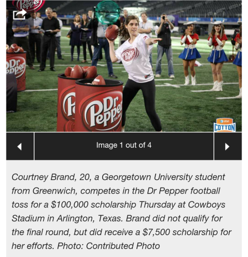 punkdad:  Disgusted that for “entertainment” I have to watch future nurses, doctors, and scientists during halftime compete for college tuition by throwing footballs into dumb logo soda cans.  What kind of country is this where kids are being used