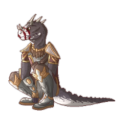 pee-bee-and-draw:  @lemonpls‘s handsome argonian boy Geedal 