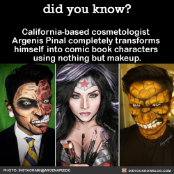 did-you-kno:  California-based cosmetologist Argenis Pinal completely