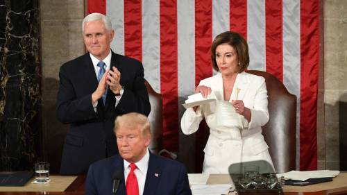 sixpenceee:   Nancy Pelosi ripping the speech           