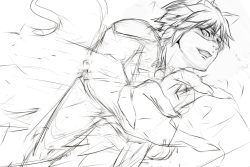 knight-of-misfortune:  Cataclysme - Chat Noir, MLB (WIP) My