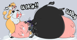 titsunekitsune:  bovine blowjob