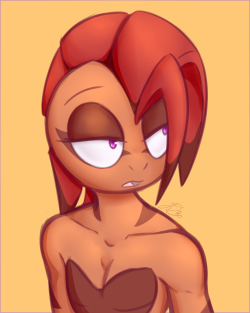 dragons-and-art:  Drew this random Scrafty girl a couple of night