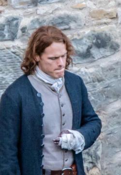 outlandersassenach:  samheughanonline:  Sam on the set of Outlander