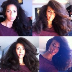 naturalhairqueens:  Damn! all that body in that hair! beautiful!