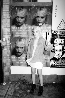 terrysdiary:  Sky Ferreira on Bowery #2 