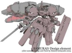 mechaddiction:  Makoto Kobayashi #mecha – https://www.pinterest.com/pin/29062360078445711/