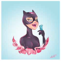 commanderspock:  drawdoll  Meow! I haven’t drawn Catwoman in