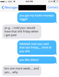 yasboogie:  Frustrated Weed Dealer Threatens Debt-Strapped Client