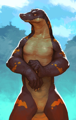 platooon:  flookz:  Used my unnamed gator character as the subject