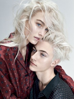 taur:  Maartje Verhoef and Lucky Blue Smith by Patrick Demarcelier