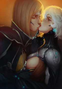 rawrden:  Mesa x Nova from Warframe.An oldie from my deviantart,