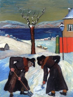 peira:  Marianne von Werefkin:  Schnee über Nacht (1918) via