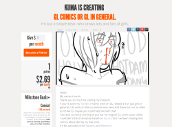 kumadraws:  kumafeels:  I made a Patreon!Would be great if you