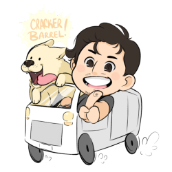 plumcupcakes:  “I can take Chica, and we can go to Cracker