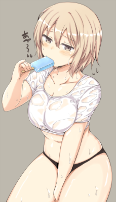 lewdanimenonsense:  Popsicles: the king of sexually suggestive