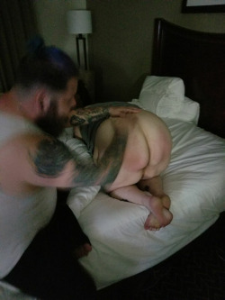 glitterdustedbitch:  Getting a good spanking from @punishedtattooedprincess