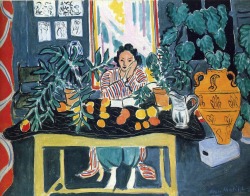 artimportant:  Henri Matisse - Interior with Etruscan Vase, 1940