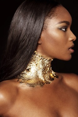 legsonthego:  Gold Queen.  Photographer: Kristiina Wilson Hair