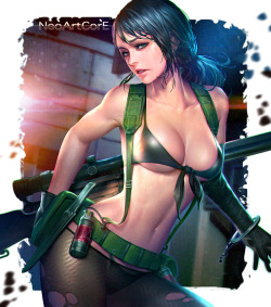 fandoms-females:  The Mistresses Of Gaming Finale - Villainous Sniper ( quiet_final_by_neoartcore )