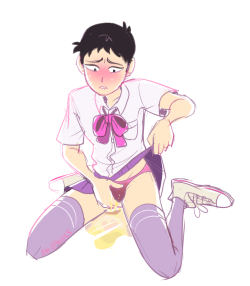 ah-bagels:  wet skirt shinji