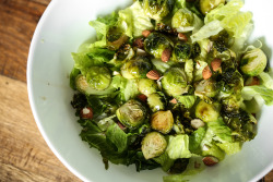 theveggroupie:  - - Maple Glazed Brussels Sprouts | w.nuts&greensCut