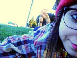 themissarcana:  Glasses and the pose lying in the grass :3