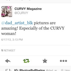 @curvymagazine  wow!!! Can’t get a better endorsement of
