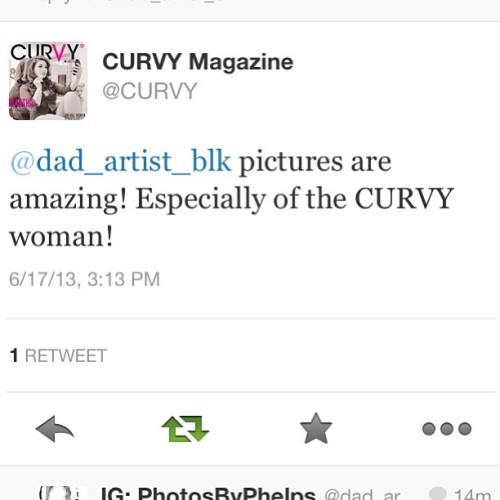 @curvymagazine  wow!!! Can’t get a better endorsement of my skills then that!!! #photosbyphelps