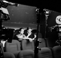 hellyeahhorrormovies:  Behind the scenes shot of Eva Green and