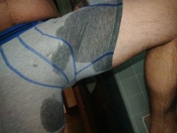 deviant-leo:Just a few pics before I changed my undies! Pissing