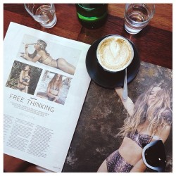 Sitting down to a chai ☕️ and @castaway_label feature in