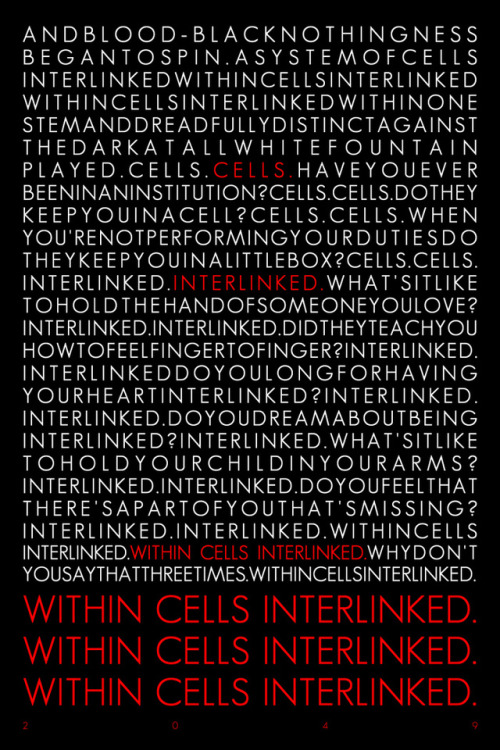 theandrewkwan: Within Cells Interlinked Prints available 