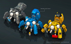 pimpmybricks:  Tachikoma Trio ( 2015 Edition) by wolf.leews-無