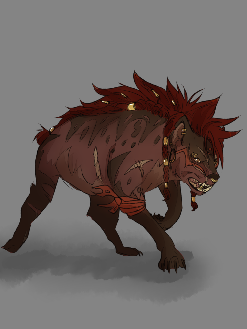 jen-iii:  Brutaak got Poly-morphed into a Hyena in todays session