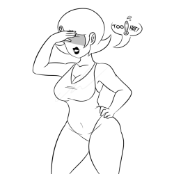 titezi-pyrump-art:     A literal Hot-mom Lalonde in a one-piece