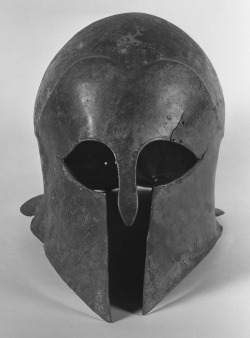 humanoidhistory:  Corinthian-type helmet, Late Archaic period,