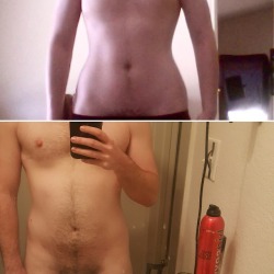 mickstransition:  Hip & torso comparison 5 months T >>