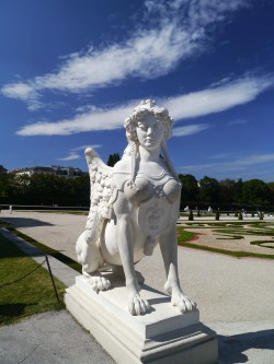 One of the sphinxes at Belvedere in Vienna. This place certainly