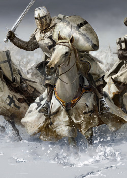 fantasyartwatch:  Knights on Horses by Mariusz Kozik