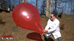 fencehopping:Giant balloon popping in slow motion.