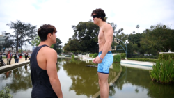 never—okay:  Ethan and Grayson Dolan showing off their fresh