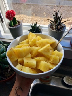 vegan-veins:I love pineapple